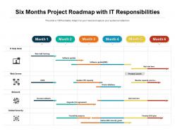 Six Months Project Roadmap With IT Responsibilities