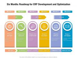Six months roadmap for erp development and optimization