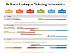 Six months roadmap for technology implementation