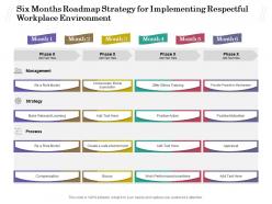 Six months roadmap strategy for implementing respectful workplace environment