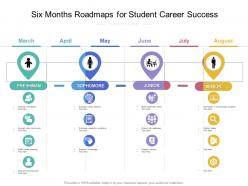 Six months roadmaps for student career success