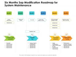 Six Months Sap Modification Roadmap For System Maintenance