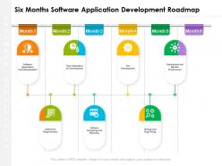 Six months software application development roadmap
