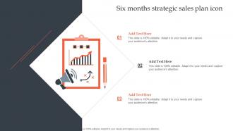 Six Months Strategic Sales Plan Icon