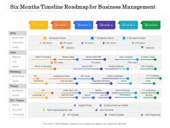 Six months timeline roadmap for business management
