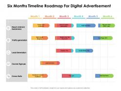 Six months timeline roadmap for digital advertisement