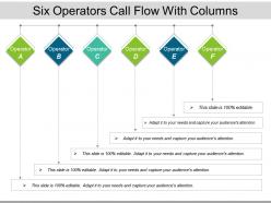 Six operators call flow with columns