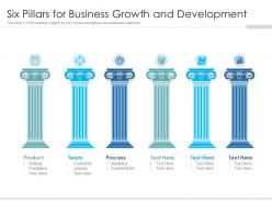 Six pillars for business growth and development