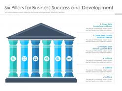 Six pillars for business success and development