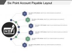 Six point account payable layout ppt samples download
