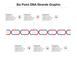 Six point dna strands graphic