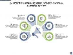 Six point infographic diagram business proprietorship self awareness service