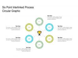 Six point interlinked process circular graphic