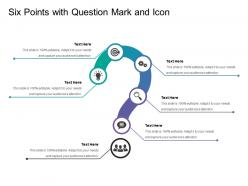 Six points with question mark and icon