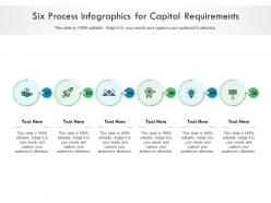 Six process for capital requirements infographic template