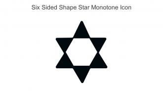 Six Sided Shape Star Monotone Icon In Powerpoint Pptx Png And Editable Eps Format