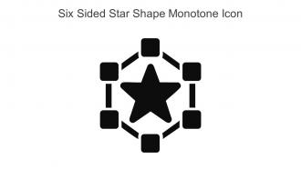 Six Sided Star Shape Monotone Icon In Powerpoint Pptx Png And Editable Eps Format