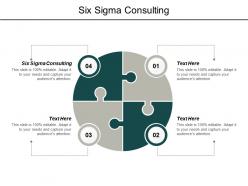 Six sigma consulting ppt powerpoint presentation pictures background designs cpb