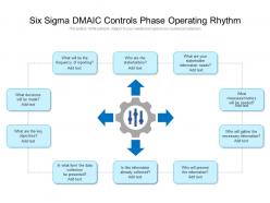 Six sigma dmaic controls phase operating rhythm