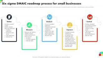 Six Sigma DMAIC Roadmap Process For Small Businesses