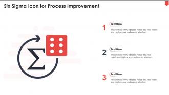 Six Sigma Icon For Process Improvement
