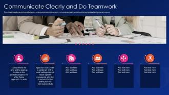 Six sigma it communicate clearly and do teamwork ppt powerpoint diagrams