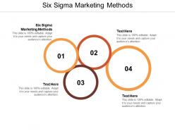 Six sigma marketing methods ppt powerpoint presentation icon format cpb