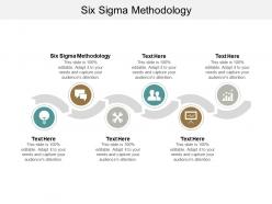 Six sigma methodology ppt powerpoint presentation ideas portrait cpb