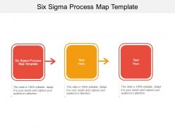 Six sigma process map template ppt powerpoint presentation gallery clipart cpb