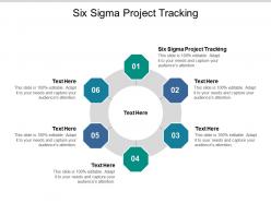 Six sigma project tracking ppt powerpoint presentation show guide cpb