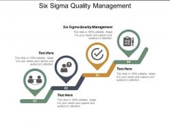 Six sigma quality management ppt powerpoint presentation infographic template microsoft cpb