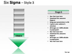 Six sigma style 3 powerpoint presentation slides