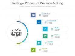 Six stage process of decision making