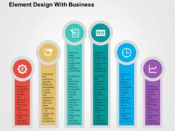 Six staged business growth analysis flat powerpoint design