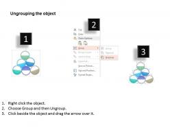 Six staged circles for agile management powerpoint template