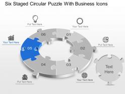 56670079 style puzzles circular 6 piece powerpoint presentation diagram infographic slide