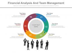 Six staged financial analysis and team management powerpoint slides