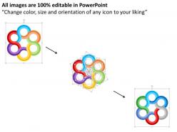 16301597 style cluster surround 6 piece powerpoint presentation diagram infographic slide