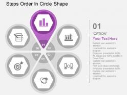 Six staged hexagon cycle diagram flat powerpoint design flat powerpoint design