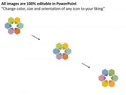 2958142 style cluster hexagonal 6 piece powerpoint presentation diagram infographic slide