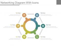 Six staged networking for business diagram powerpoint slides