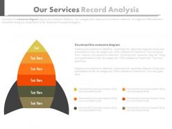 Six staged our services record analysis powerpoint slides