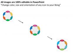 75073657 style circular hub-spoke 6 piece powerpoint presentation diagram template slide