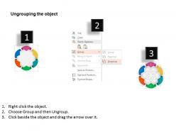 75073657 style circular hub-spoke 6 piece powerpoint presentation diagram template slide