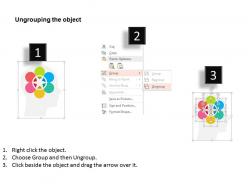 Six staged website marketing plan flat powerpoint design