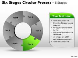 Six Stages Circular Diagram Process 20
