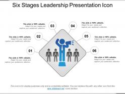 Six stages leadership presentation icon