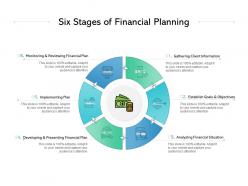 Six stages of financial planning