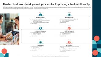 Six Step Business Development Process For Improving Client Relationship