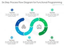 Six Step Process Flow Diagram For Functional Programming Infographic Template